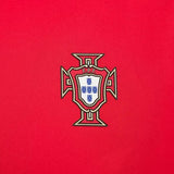 Portuguese national football team logo on a red background