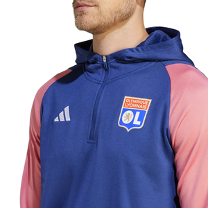 Olympique Lyon hooded training technical tracksuit 2023/24 - Adidas