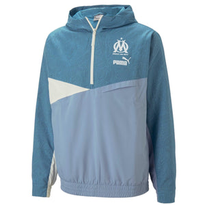 Olympique Marseille streetwear woven presentation jacket 2023 - Puma