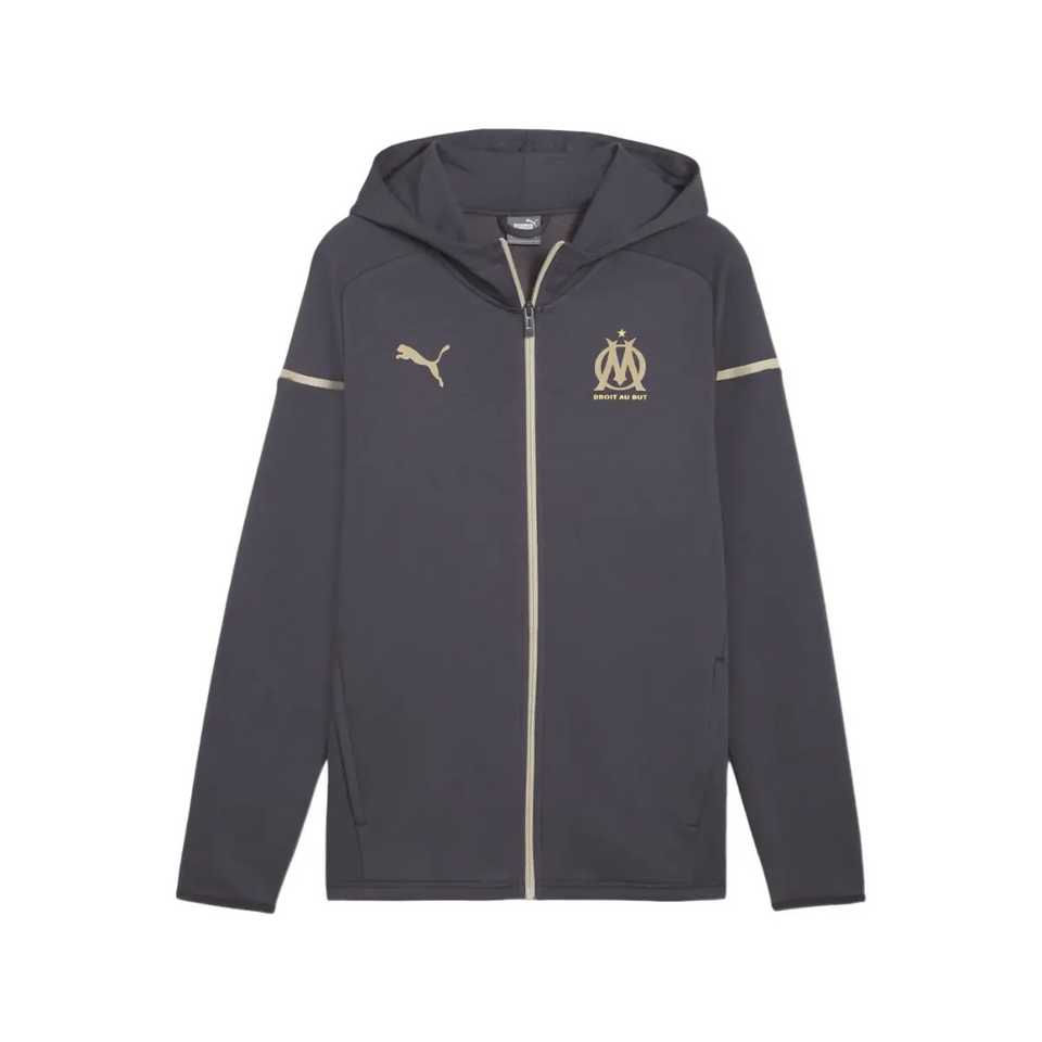 Olympique Marseille Casual hooded presentation tracksuit 2024 - Puma