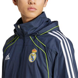 Real Madrid CF retro soccer training rain jacket 2025/26 - Adidas