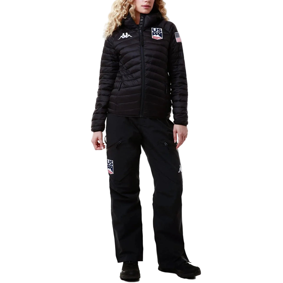 Women's US Ski Team Quilted Jacket Primaloft® Insulated Winter Olympics 2026 Navy - Kappa