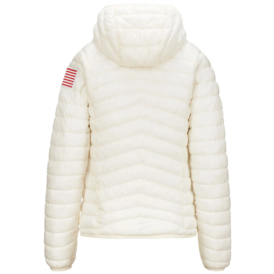 Women's US Ski Team Quilted Jacket Primaloft® Insulated Winter Olympics 2026 White - Kappa