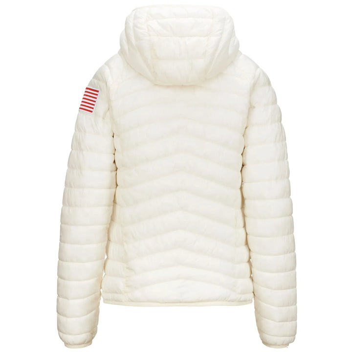 Women's US Ski Team Quilted Jacket Primaloft® Insulated Winter Olympics 2026 White - Kappa