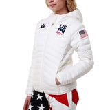 Women's US Ski Team Quilted Jacket Primaloft® Insulated Winter Olympics 2026 White - Kappa