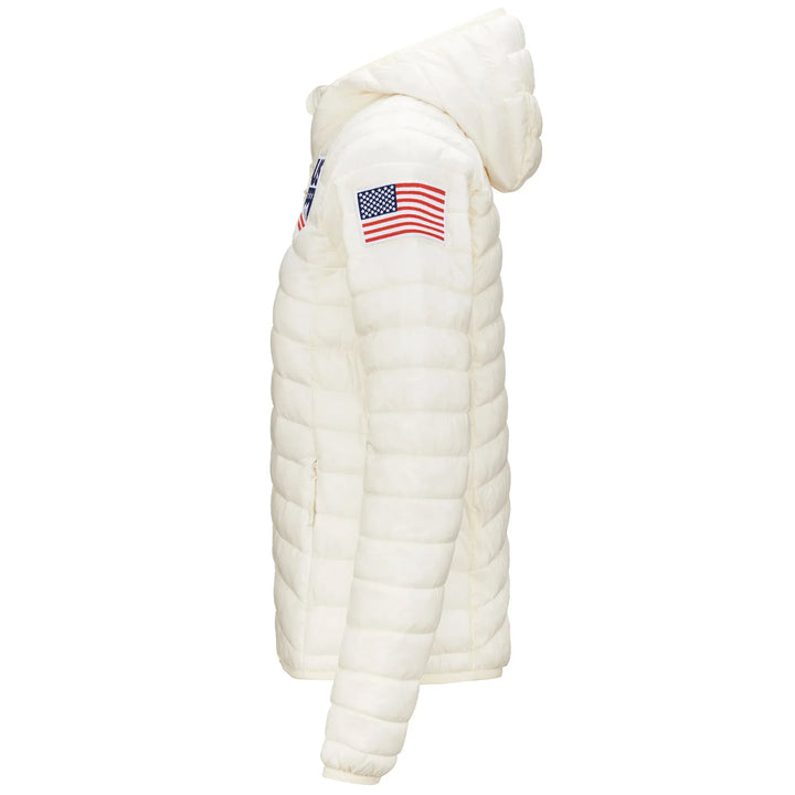 Women's US Ski Team Quilted Jacket Primaloft® Insulated Winter Olympics 2026 White - Kappa