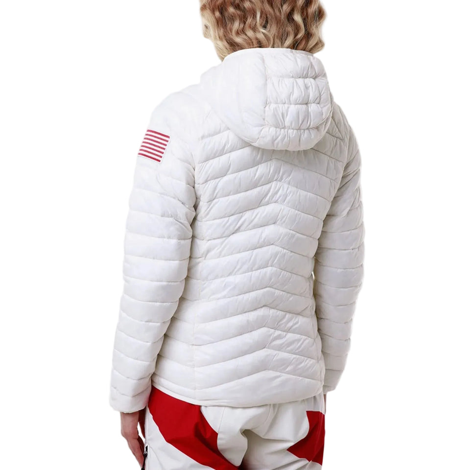 Women's US Ski Team Quilted Jacket Primaloft® Insulated Winter Olympics 2026 White - Kappa