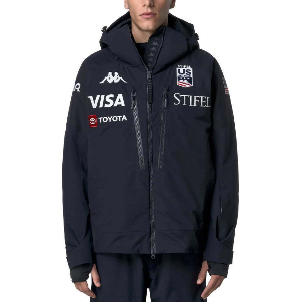 US Ski Team pro insulated parka jacket Winter Olympics 2026 Navy - Kappa