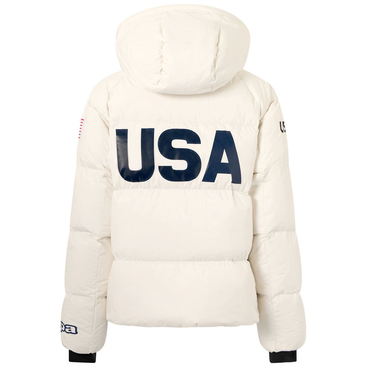 Women's US Ski Team insulated down jacket Winter Olympics 2026 White - Kappa