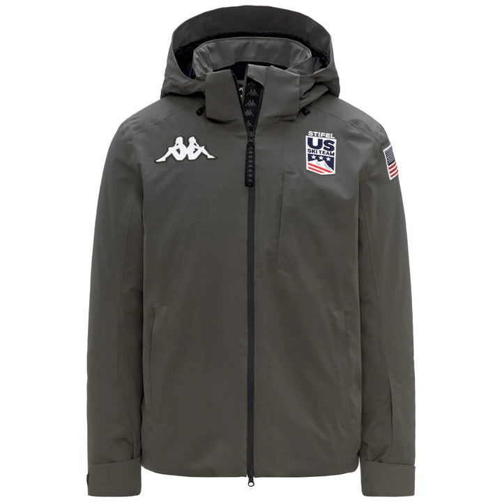 US Ski Team official waterproof padded jacket Winter Olympics 2026 Green - Kappa