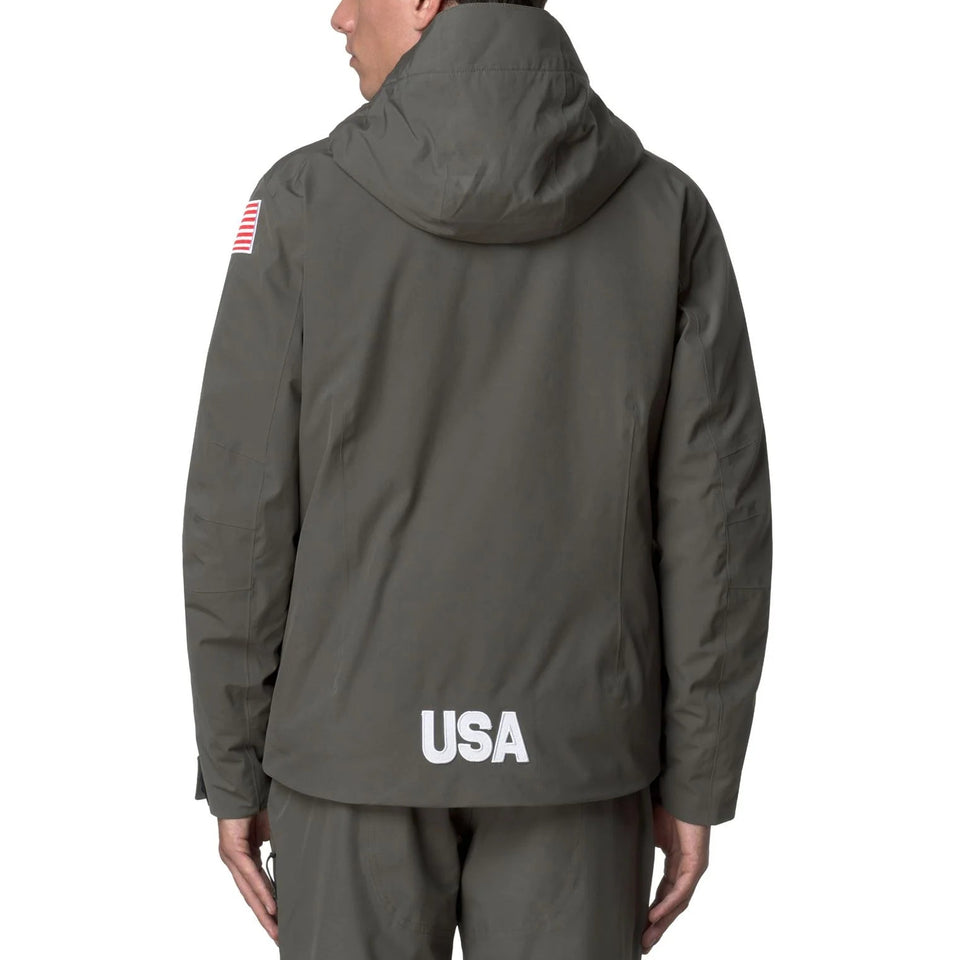 US Ski Team official waterproof padded jacket Winter Olympics 2026 Green - Kappa