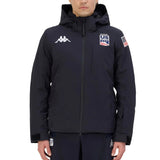 Man wearing a US Ski Team official padded down jacket Winter Olympics 2026 Navy - Kappa