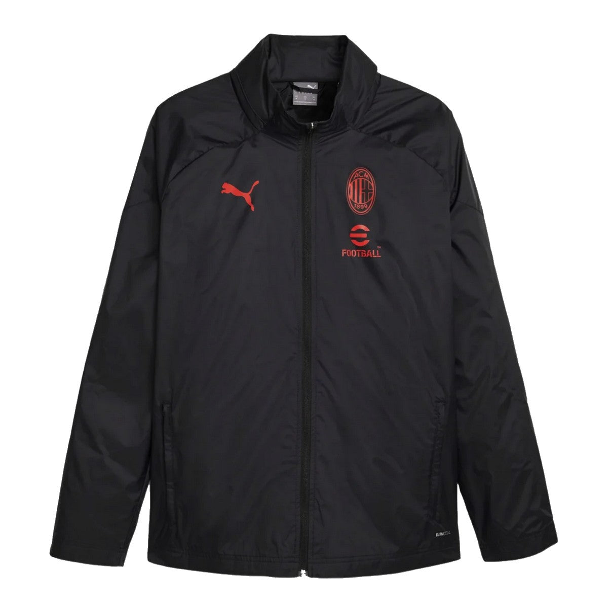 【激レア】ACミラン　ナイロンジャケット ACミラン ブラック サッカートレーニング レインジャケット 2023/24