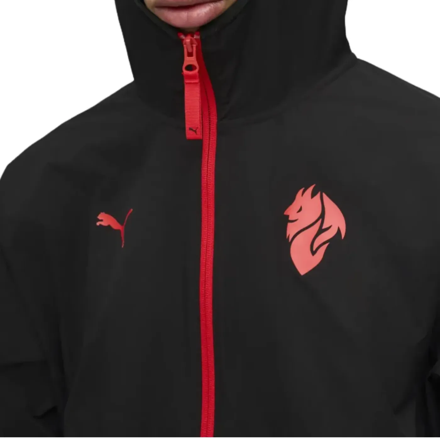 AC Milan black woven presentation soccer tracksuit 2025/26 - Puma