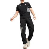 AC Milan woven tracksuit 2024 25 featuring a stylish black design and comfortable fit on SoccerTracksuits.com