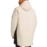 2025 26 Liverpool Adidas parka coat shown from the back in a neutral color design