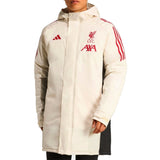 2025 26 Liverpool Adidas parka coat with hood and team logo for fans and sport enthusiasts