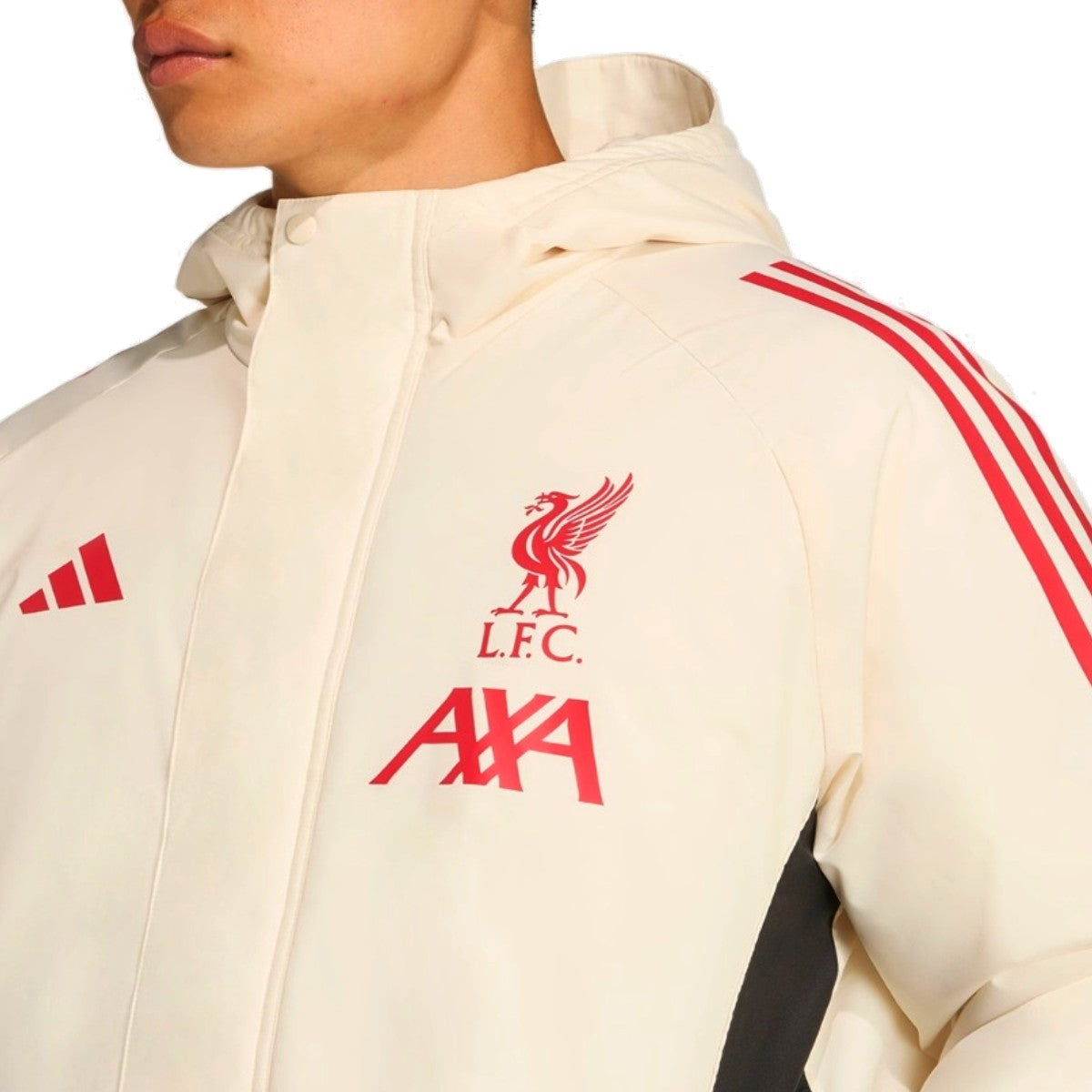 2025 26 Liverpool Adidas parka coat with logo and hood for fans and players