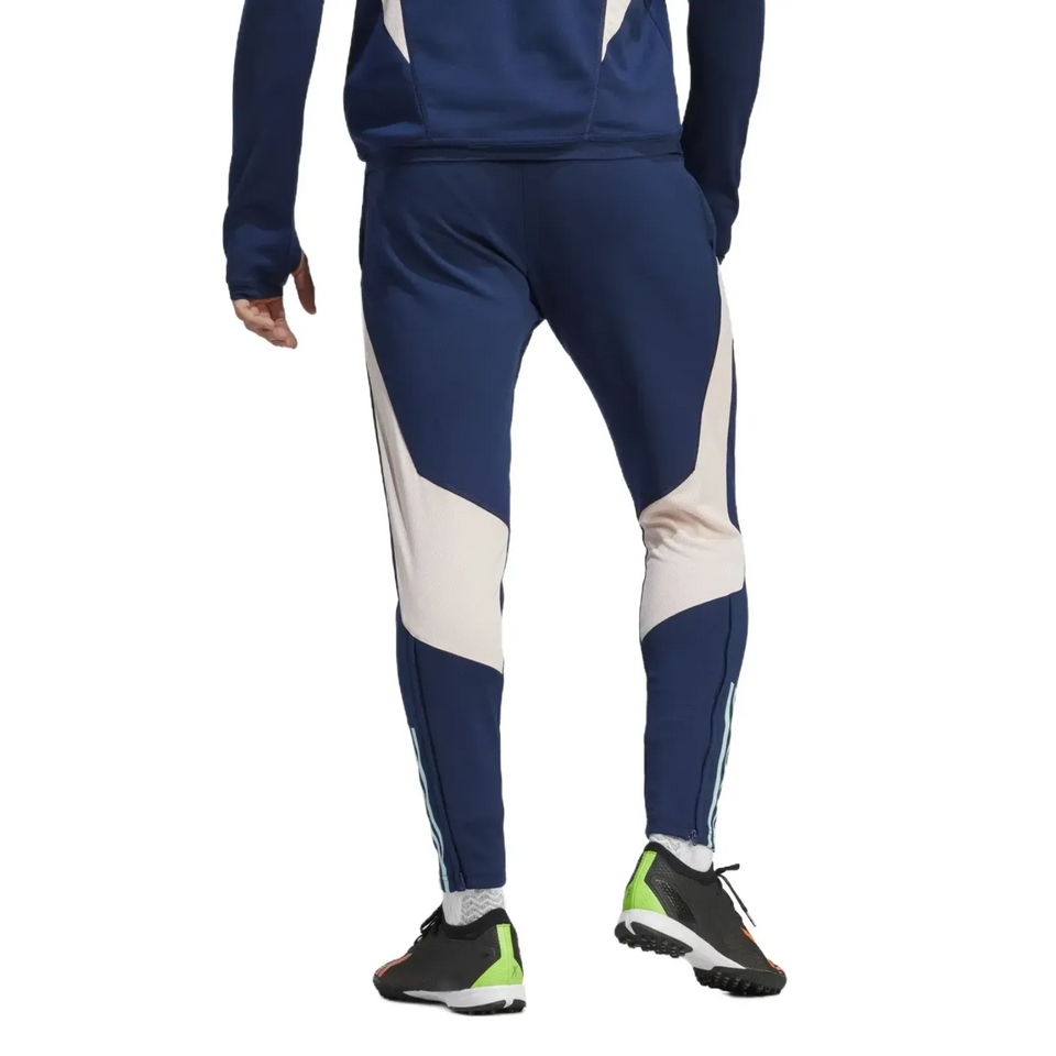 Ajax training tracksuit Adidas 2023 24 in navy blue with stylish design for soccer training.