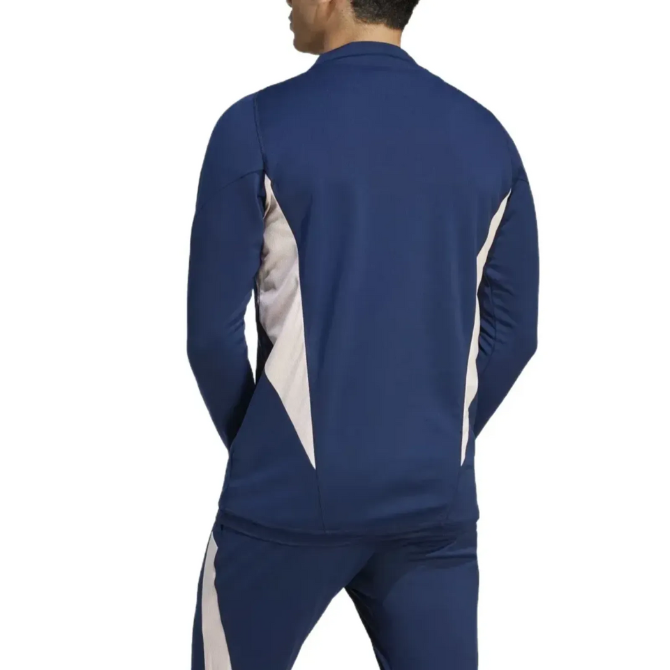 Ajax training tracksuit Adidas 2023 24 in navy with stylish side panels for training sessions