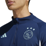 Ajax training tracksuit Adidas 2023 24 featuring a sleek design and team logo for soccer enthusiasts