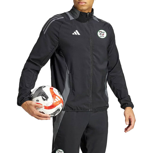 Black Algeria Adidas soccer tracksuit for sale with full zip jacket and matching pants