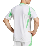 Back view of the Adidas Algeria soccer jersey 2024 25 featuring a sleek design and green accents