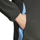 Detail of Argentina Adidas presentation tracksuit featuring a zippered pocket and stylish design