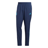 Argentina presentation tracksuit 2022 navy training pants with light blue crest and Adidas logo by Soccer Tracksuits
