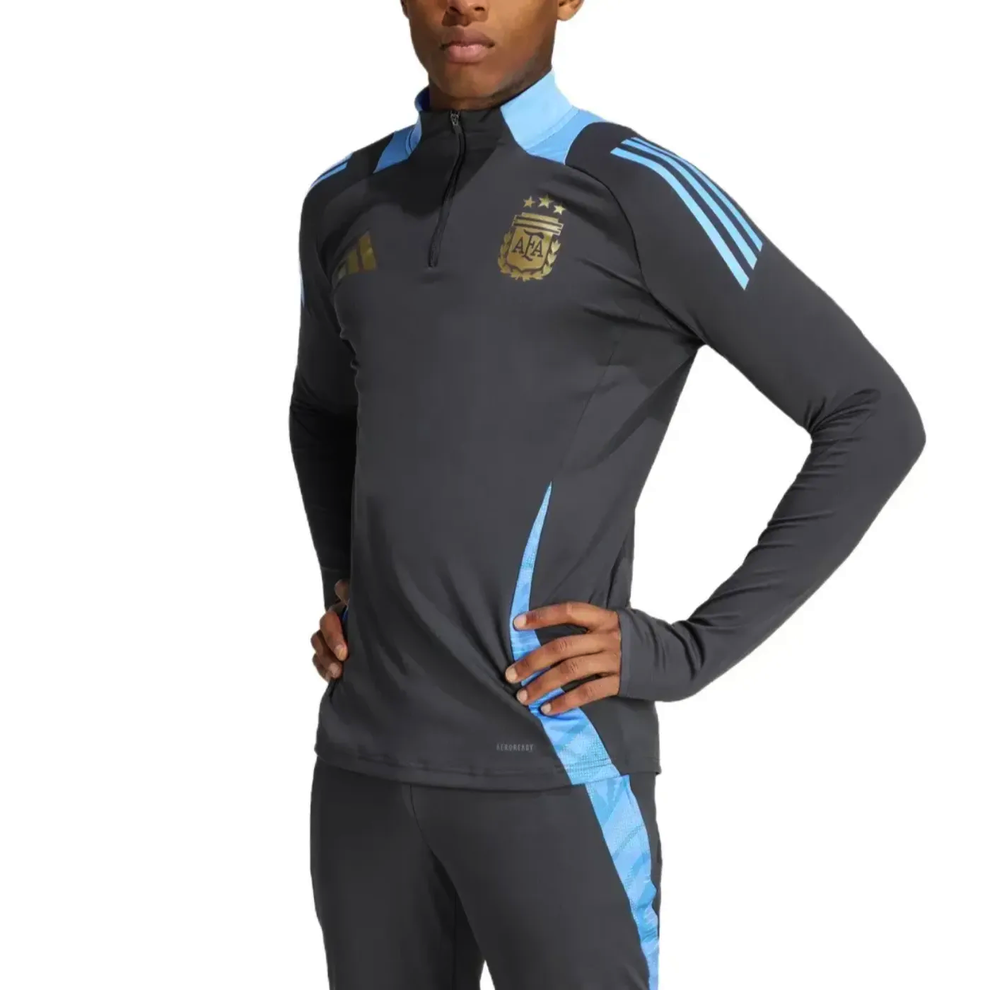 Argentina dark grey training technical soccer tracksuit 2024/25 Argentina dark grey training technical soccer tracksuit 2024/25