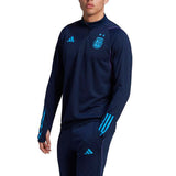 Adidas Argentina training top navy featuring a sleek design for athletes and soccer fans