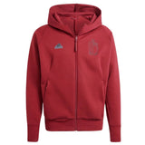 Adidas Belgium hooded tracksuit in red with full zip front and embroidered logos