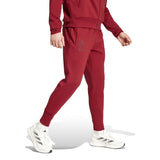Adidas Belgium hooded tracksuit red pants with logo and white Adidas running shoes