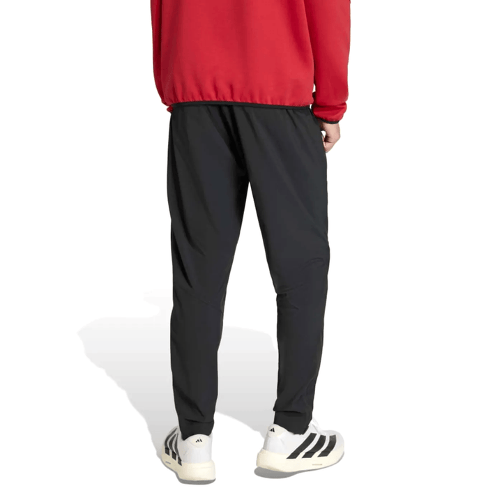 Belgium Casual Travel hooded presentation soccer tracksuit in red and black by Soccer Tracksuits for adults