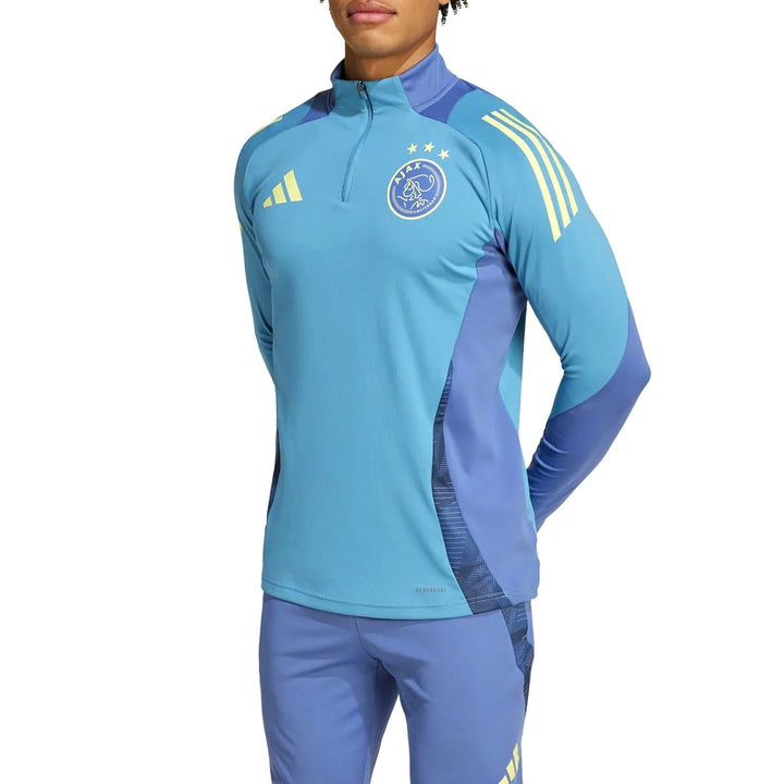 Ajax Amsterdam light blue training technical Soccer tracksuit 2024/25 - Adidas