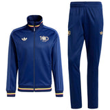 Adidas Colombia 100th anniversary tracksuit in navy with gold accents and retro design features