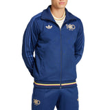Adidas Colombia 100th anniversary tracksuit featuring a stylish blue design and iconic three stripes