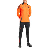 Adidas Colombia training suit with orange top and black pants for athletic wear