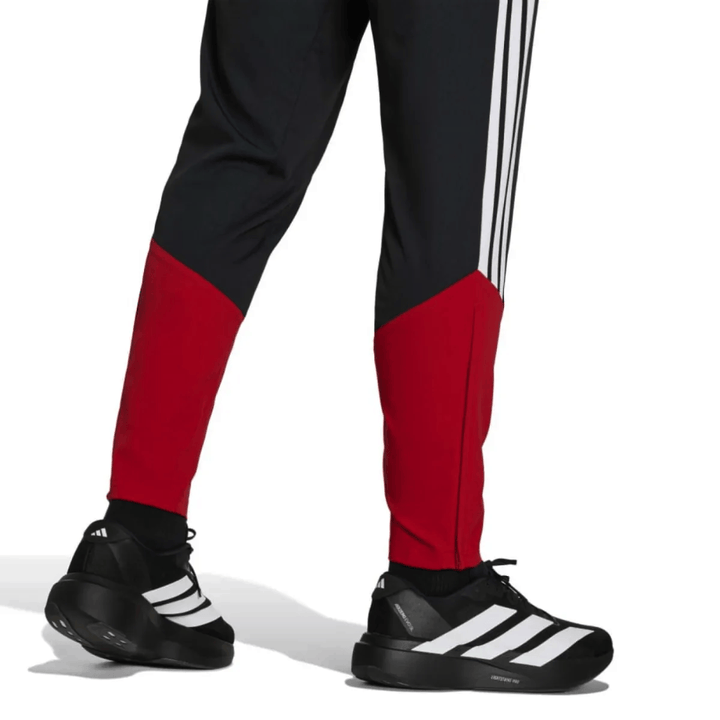 Germany black training presentation soccer tracksuit set by Adidas with red accents and comfortable fit for adults
