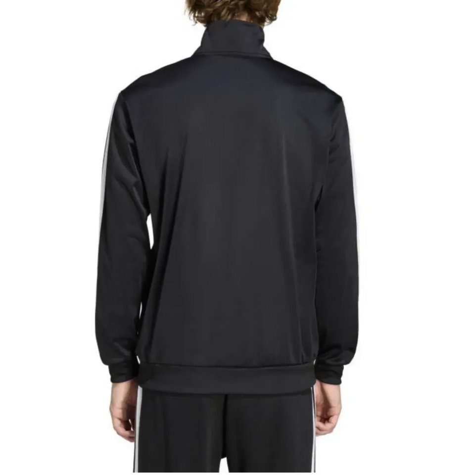 Back view of Adidas Germany black soccer tracksuit 2026 with a sleek, sporty design.