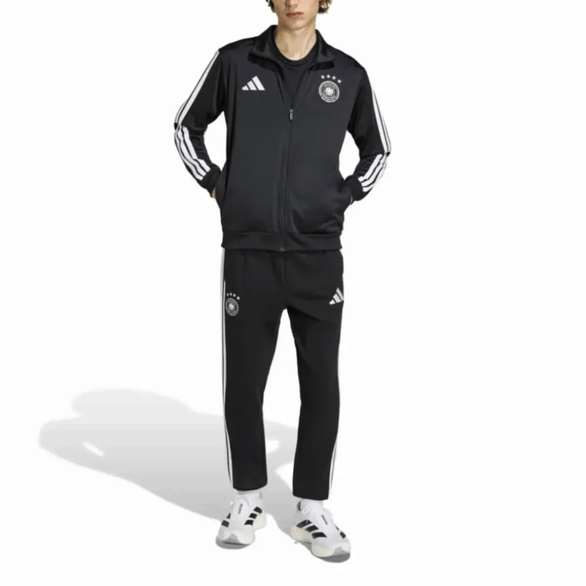 Adidas Germany Black Soccer Tracksuit 2026/27 | SoccerTracksuits.com