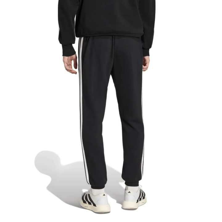 Germany Casual 3S black soccer tracksuit set by Adidas with white stripes and comfortable fit for adults