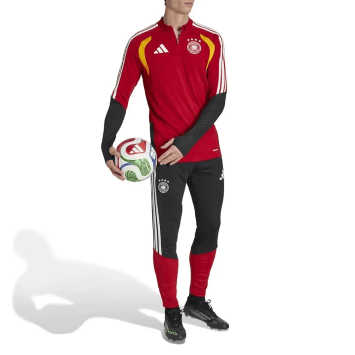 Germany red training technical soccer tracksuit 2026/27 by Adidas with long sleeves and matching pants