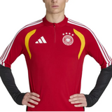 Adidas Germany red training tracksuit 2026 featuring vibrant colors and team logo for athletes