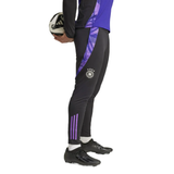 Soccer Tracksuits Adidas Germany training suit 2024 black pants with purple accents and logo