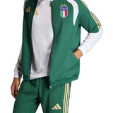 Adidas Italy green presentation tracksuit 2026 with stylish details and Italy flag emblem