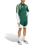 Adidas Italy green training tracksuit 2026 with short sleeves and stylish design for soccer enthusiasts