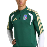 Adidas Italy green training tracksuit 2026 featuring Italia logo and stylish design for athletes