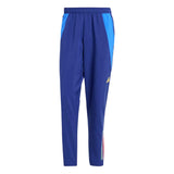 Italy national team presentation tracksuit blue training pants with light blue side panels and tricolor ankle stripe