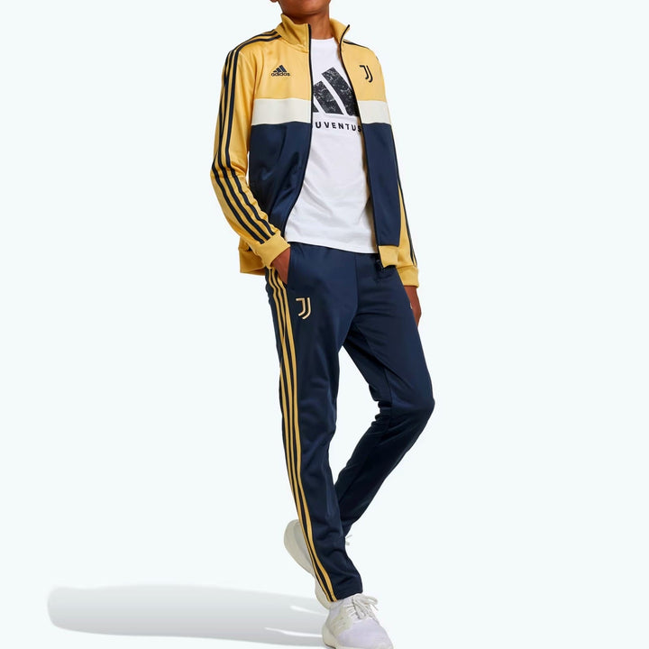 Kids - Juventus fanwear training presentation tracksuit 2024/25 - Adidas